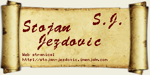 Stojan Jezdović vizit kartica
